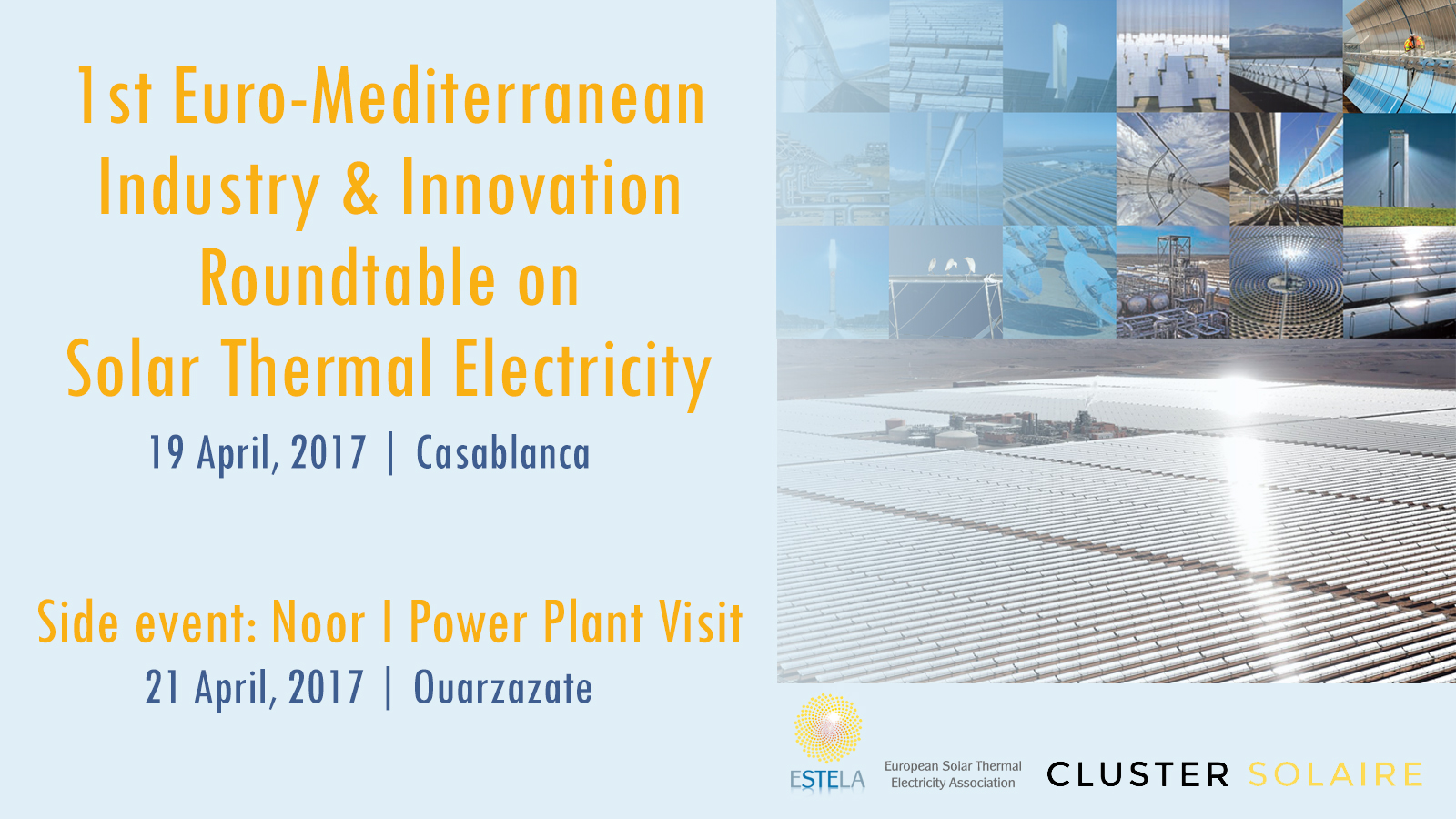 1st Euro-Mediterranean Industry & innovation Roundtable on Solar Thermal Electricity